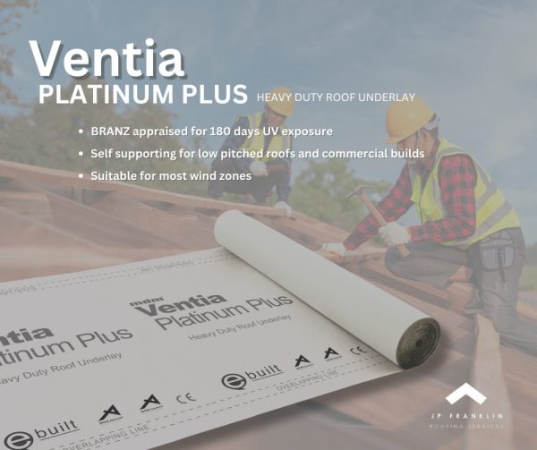 Ventia Platinum Plus SS Roof Underlay - Heavy Duty White