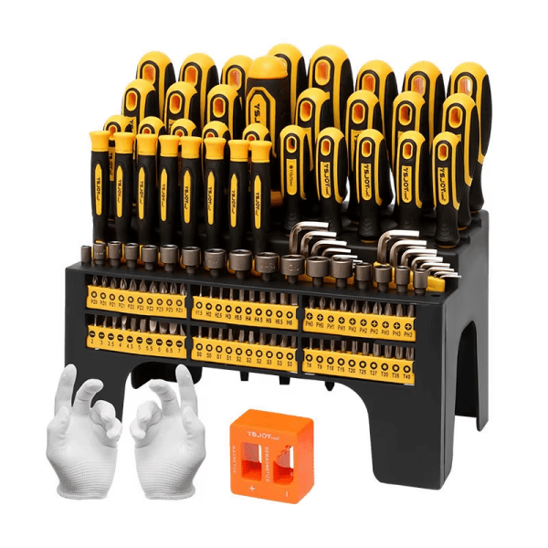 131PCS Magnetic Screwdrivers Set with Plastic Ranking Precision Slotted Phillips Hex Tools Hand Tools
