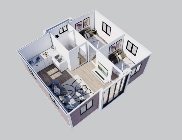 Spacious 1-Bedroom Cabin with Expandable Design