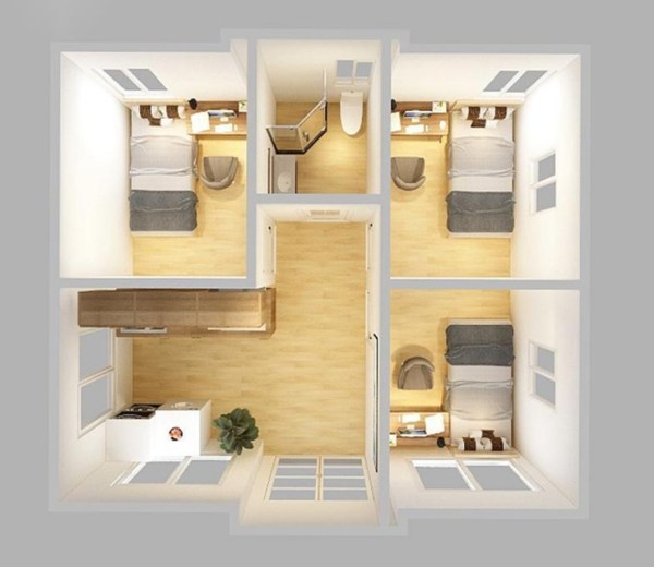 Spacious 1-Bedroom Cabin with Expandable Design