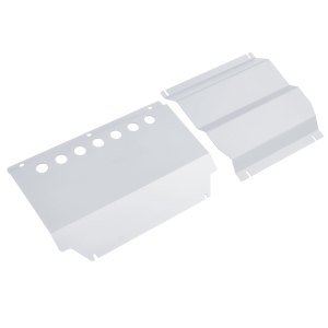 Silver Bash Plate Set for Mitsubishi Triton ML-MN 2006-2015 | 3mm Steel Front & Sump Guard Combo | Underbody Protection, Impact-Resistant