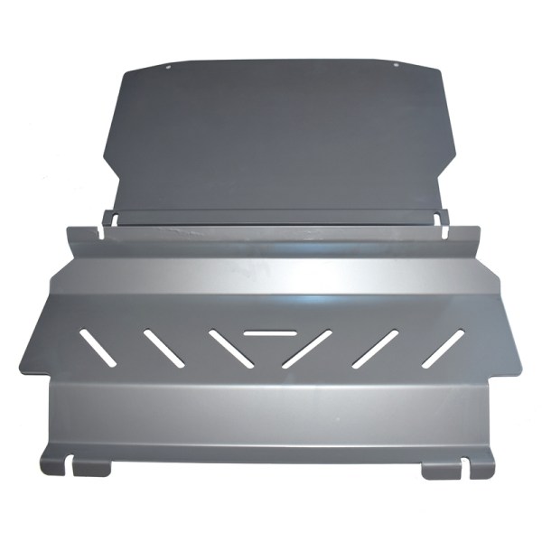 Silvery Bash Plate Set for Mitsubishi Pajero NS NT NW NX 2006-2022 | Underbody Protection Guard | Impact-Resistant, Steel, Moisture-Proof