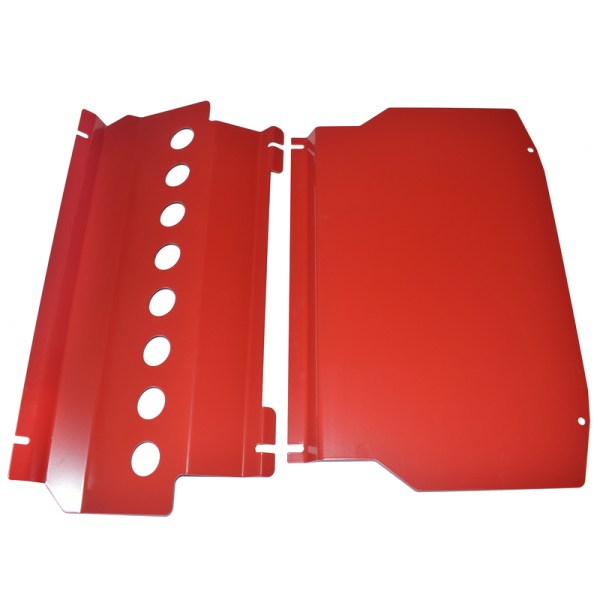 Red Bash Plate Set for Mitsubishi Pajero NS NT NW NX (2006-2022) – Ultimate Engine & Underbody Protection