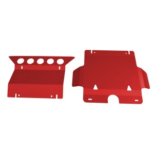 Bash Plate Front Sump Guard Red 3mm for Toyota Hilux 2005-2015 KUN16 26 N70 SR SR5