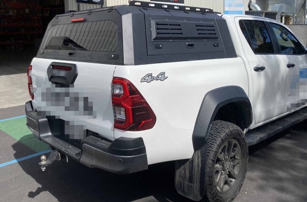 Black Ute Steel Canopy Fit For Toyota Hilux 2015-ON