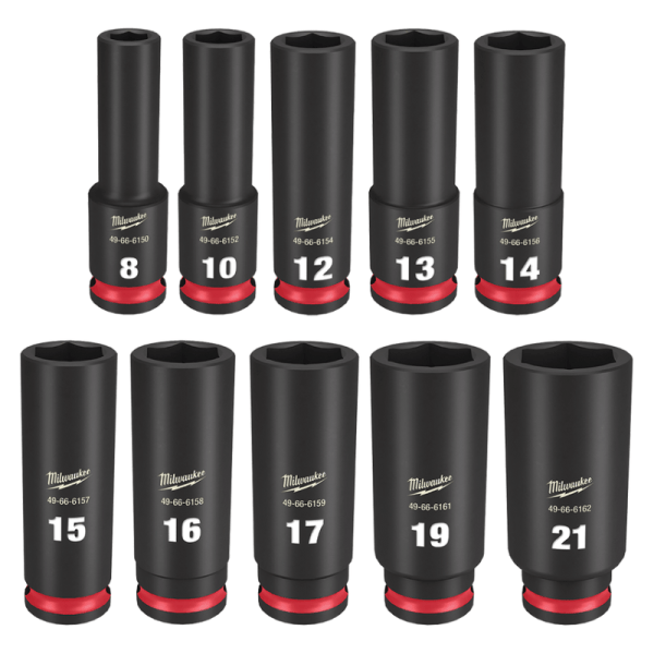3/8" Dr Deep Impact Socket Set 10pc Metric (6p)