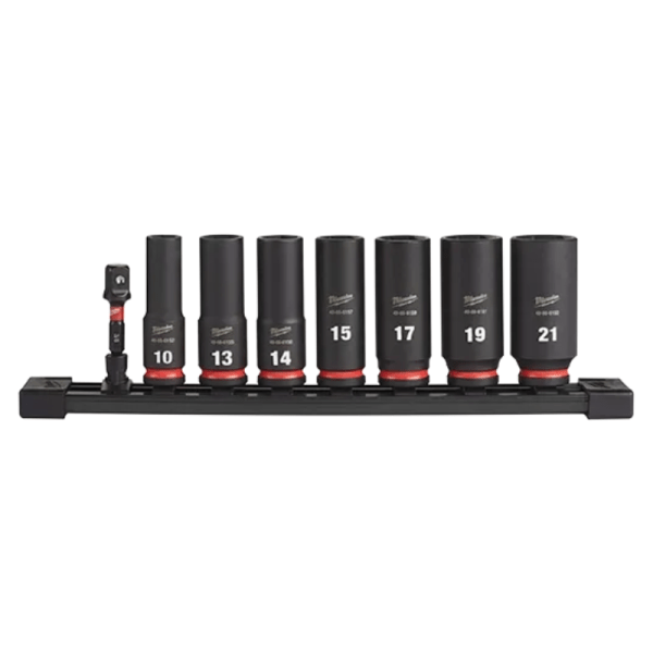 3/8" Dr Deep Impact Socket Rail Set 8pc Metric (6p)