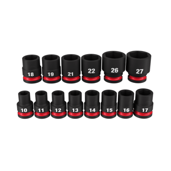 1/2" Dr Impact Socket Set 14pc Metric (6p) Case