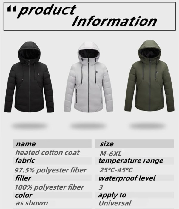 Heated Jacket For Men