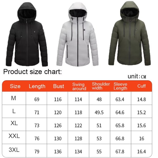 Heated Jacket For Men
